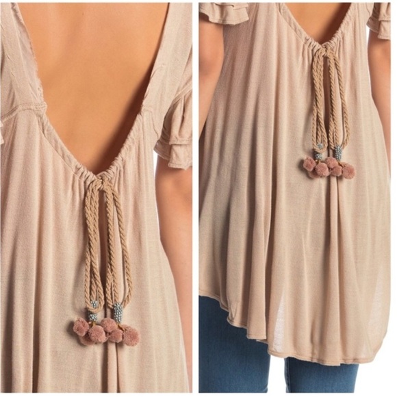 [Free People] Tan Fiesta Nueva Tunic - Picture 5 of 8